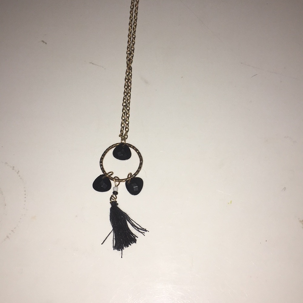 Blak and gold necklace